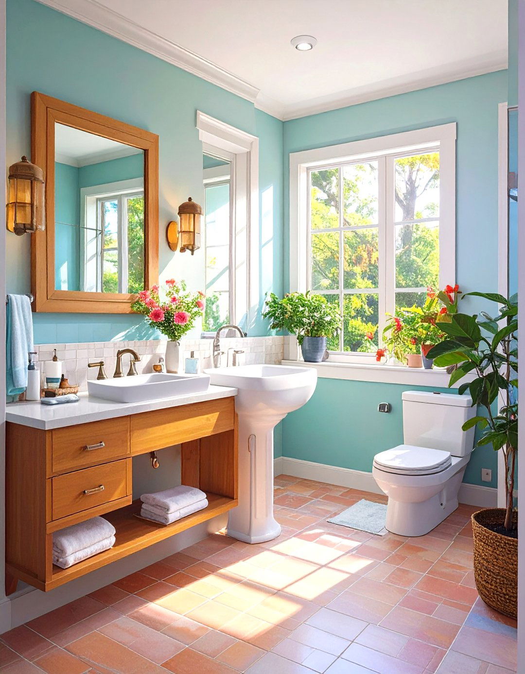 The Corner Sink Space Saving Small Bathroom - 30 budget small bathroom ideas