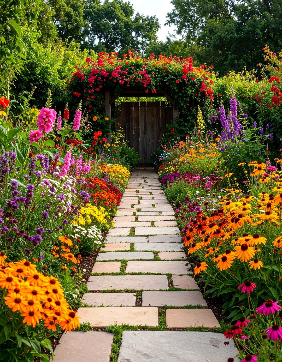 The Cottage Style Butterfly Garden Path - 30 layout butterfly garden design plans ideas