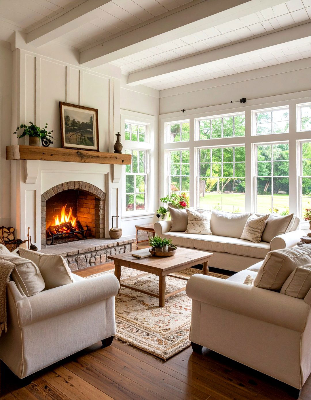 The Cottage Style Inglenook Fireplace - 30 living room with fireplace ideas