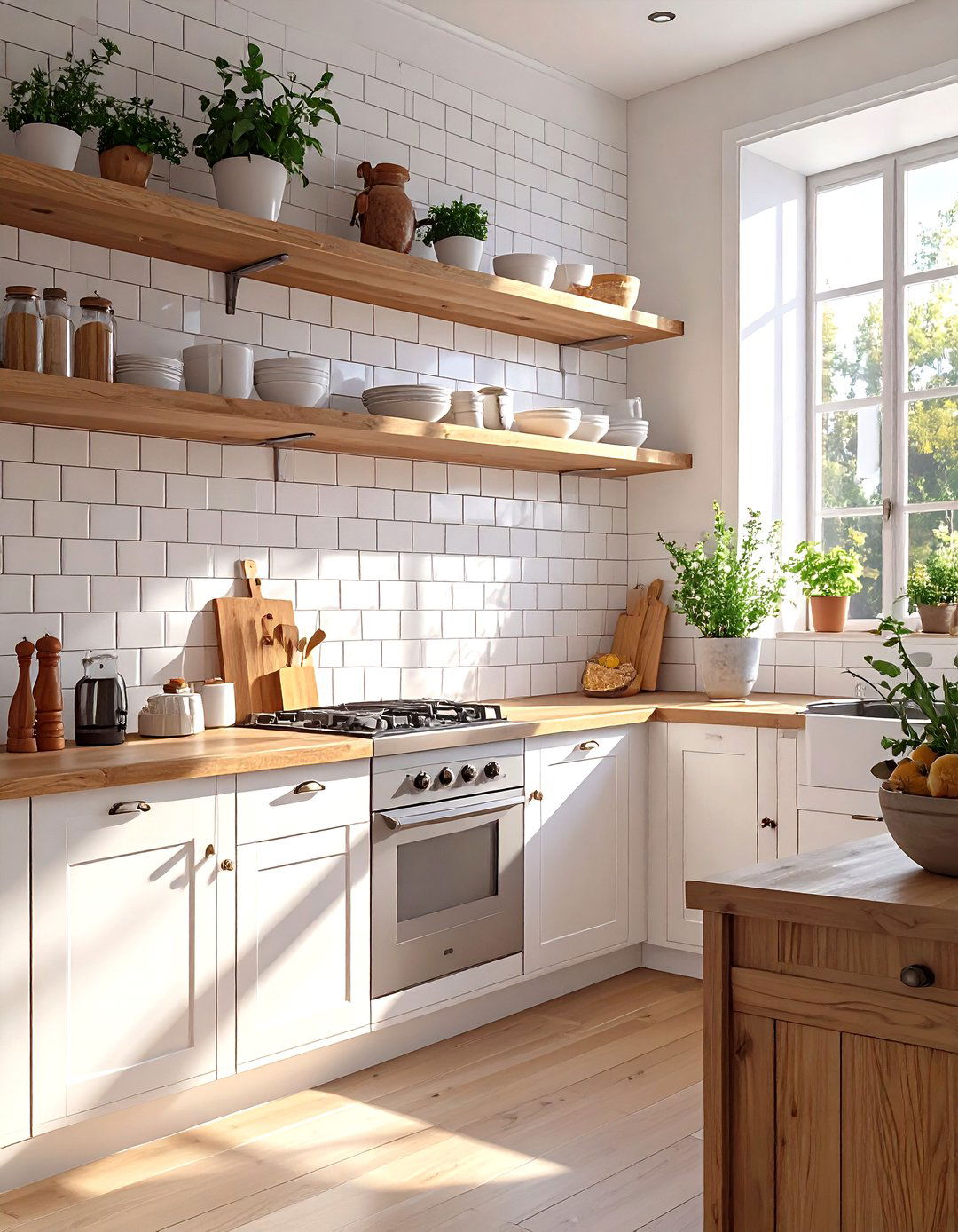 The Counter to Ceiling Subway Tile Kitchen - 30 modern kitchen backsplash ideas