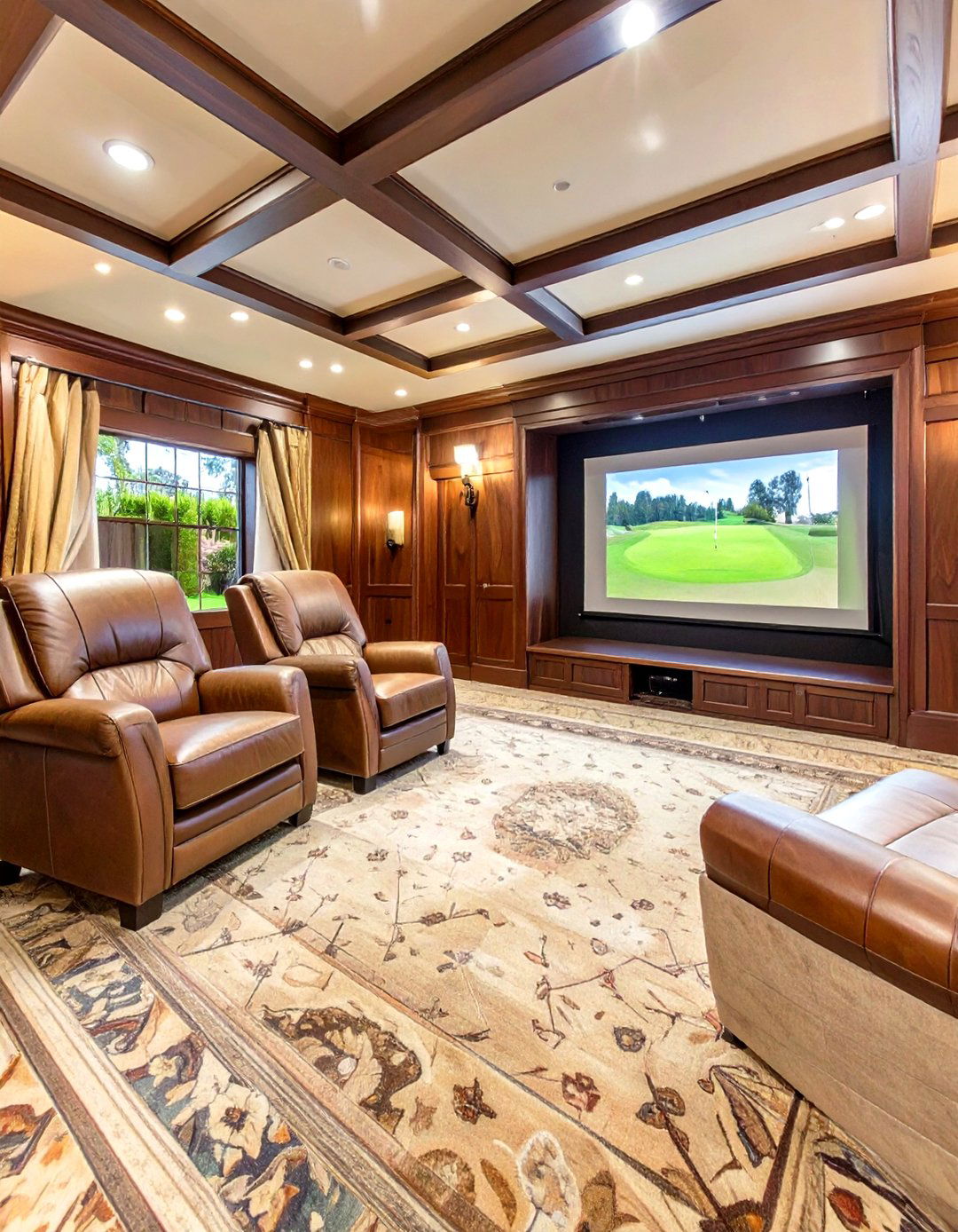 The Country Club Classic Garage Golf Simulator - 30 garage golf simulator ideas