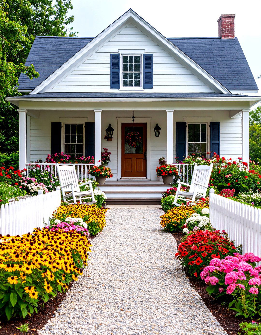The Country Farmhouse Front Landscape - 30 front landscape ideas