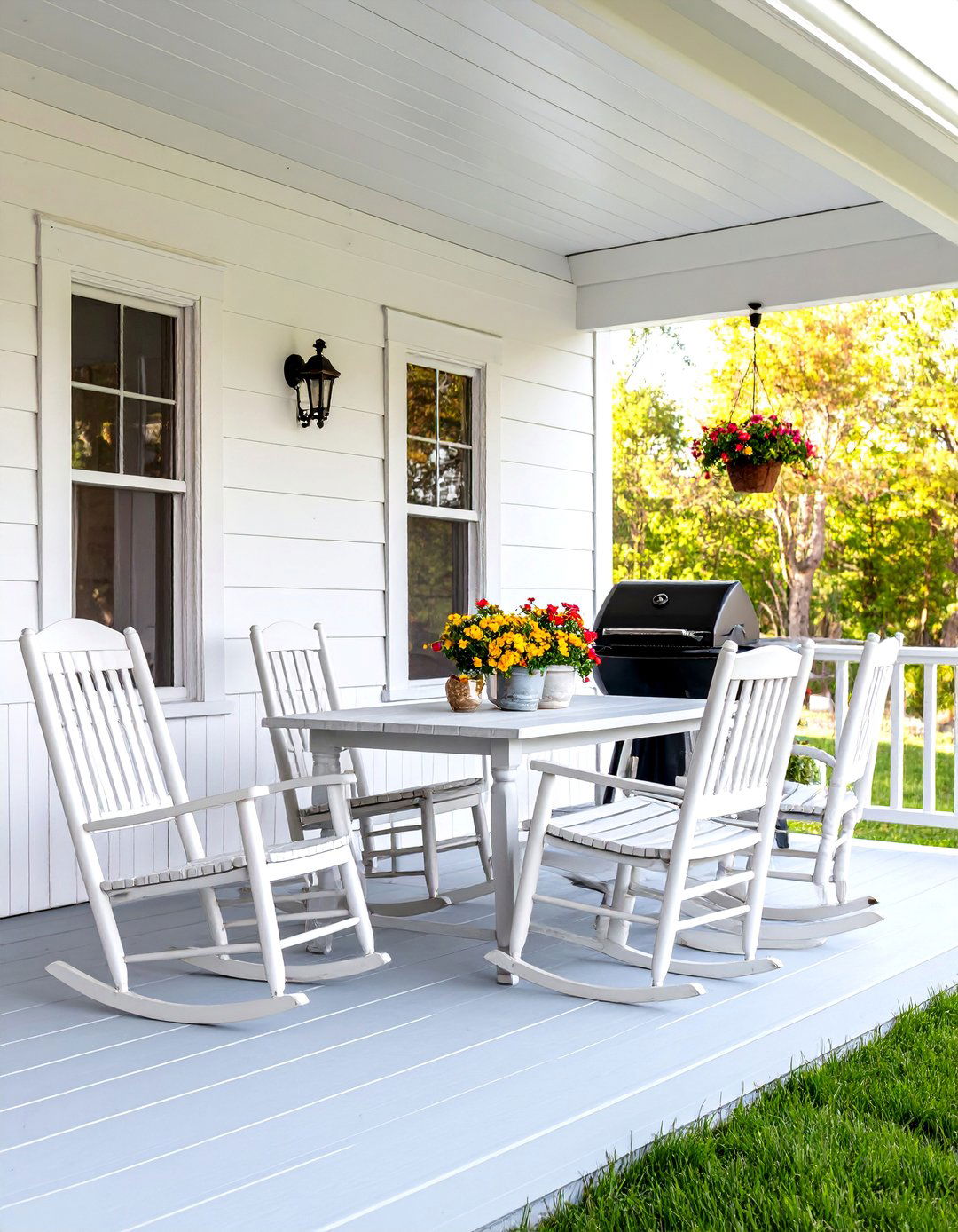 The Country Farmhouse Veranda - 30 backyard grill ideas
