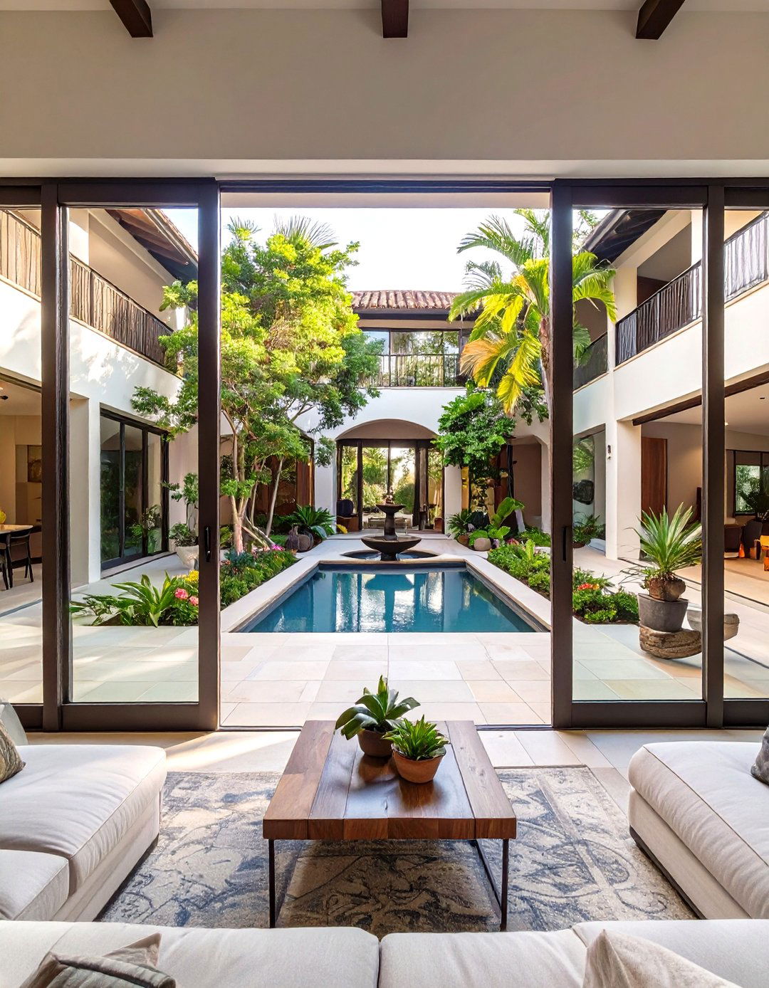 The Courtyard Centric Home - 30 new home design ideas