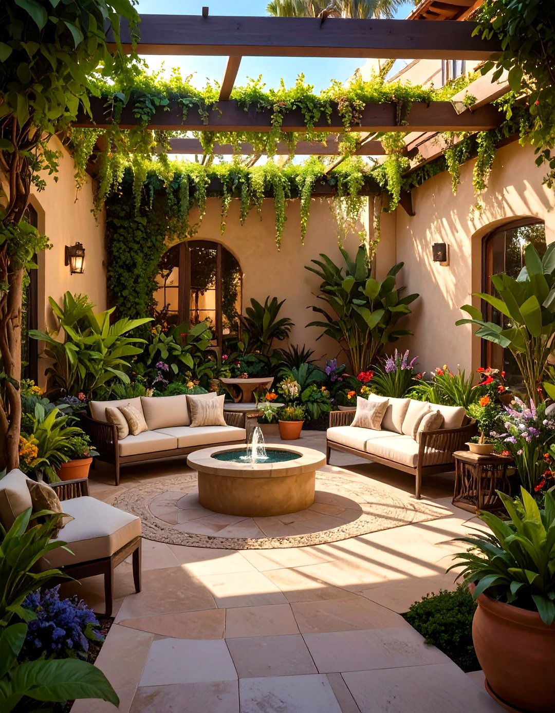 The Courtyard Sanctuary Landscape Design - 30 free landscape design ideas