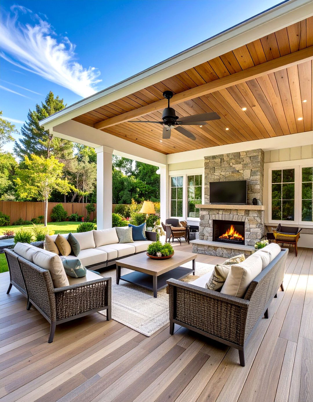 The Covered Outdoor Living Room Deck - 30 design a deck ideas