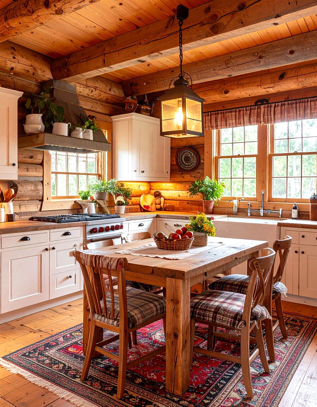 The Cozy Cabin Kitchen Nook - 30 kitchen nook ideas