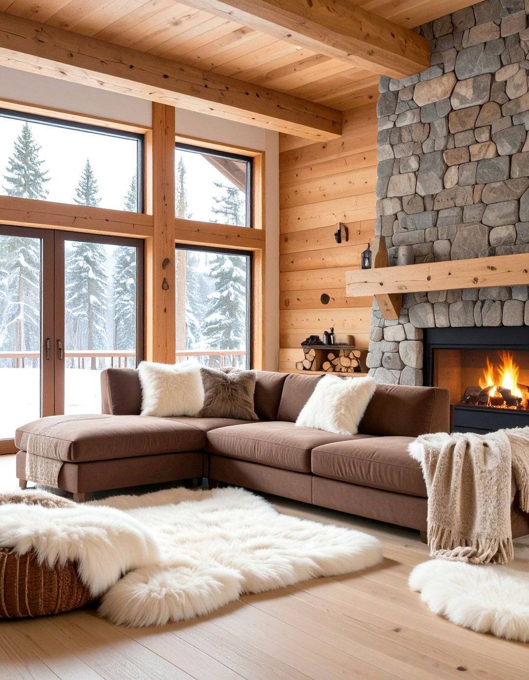 The Cozy Cabin Living Room - 30 neutral living room ideas