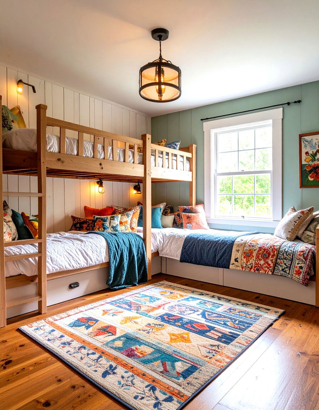The Cozy Farmhouse Bunk Room - 30 farm house design ideas