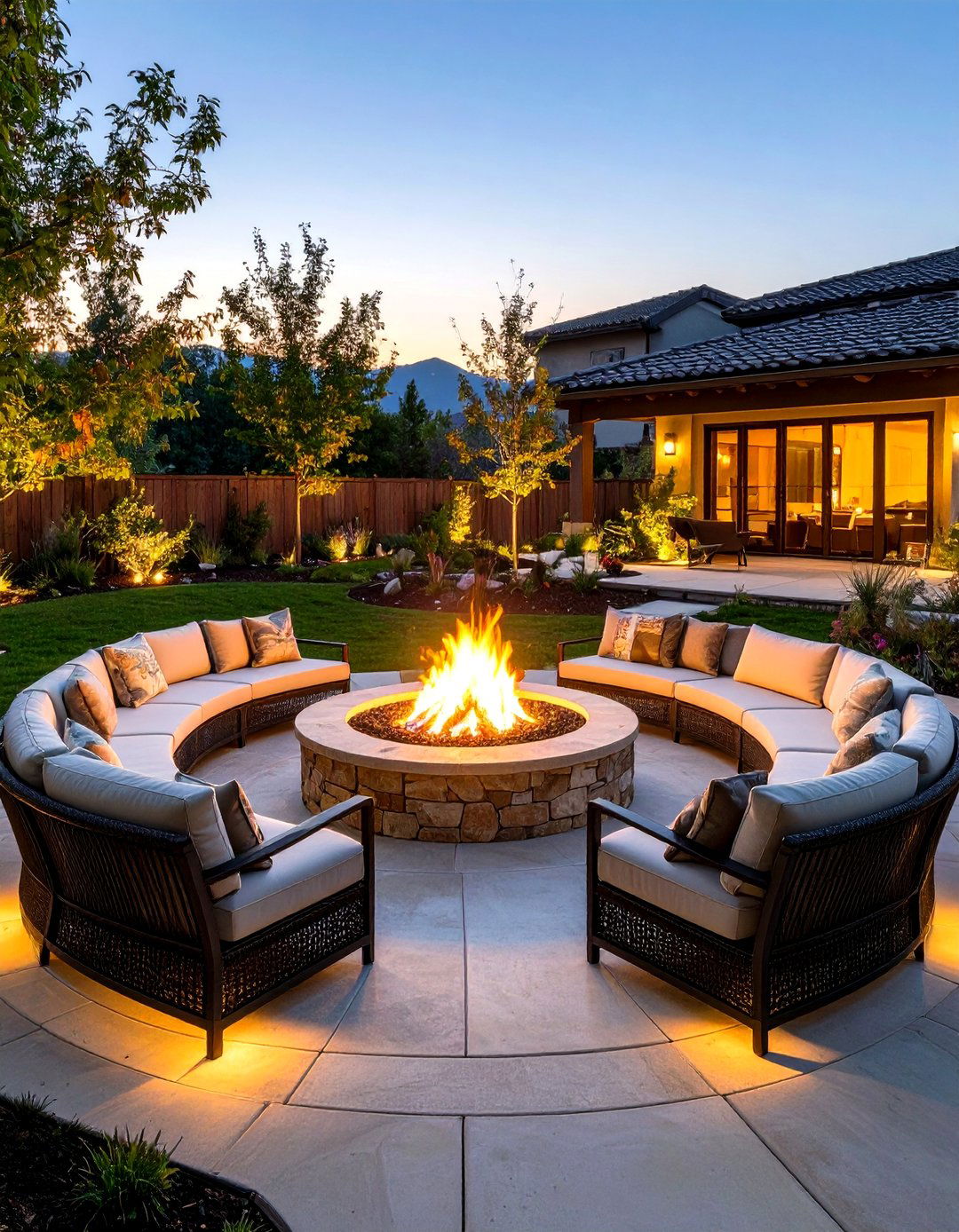 The Cozy Fire Pit Conversation Circle - 30 backyard ideas texas