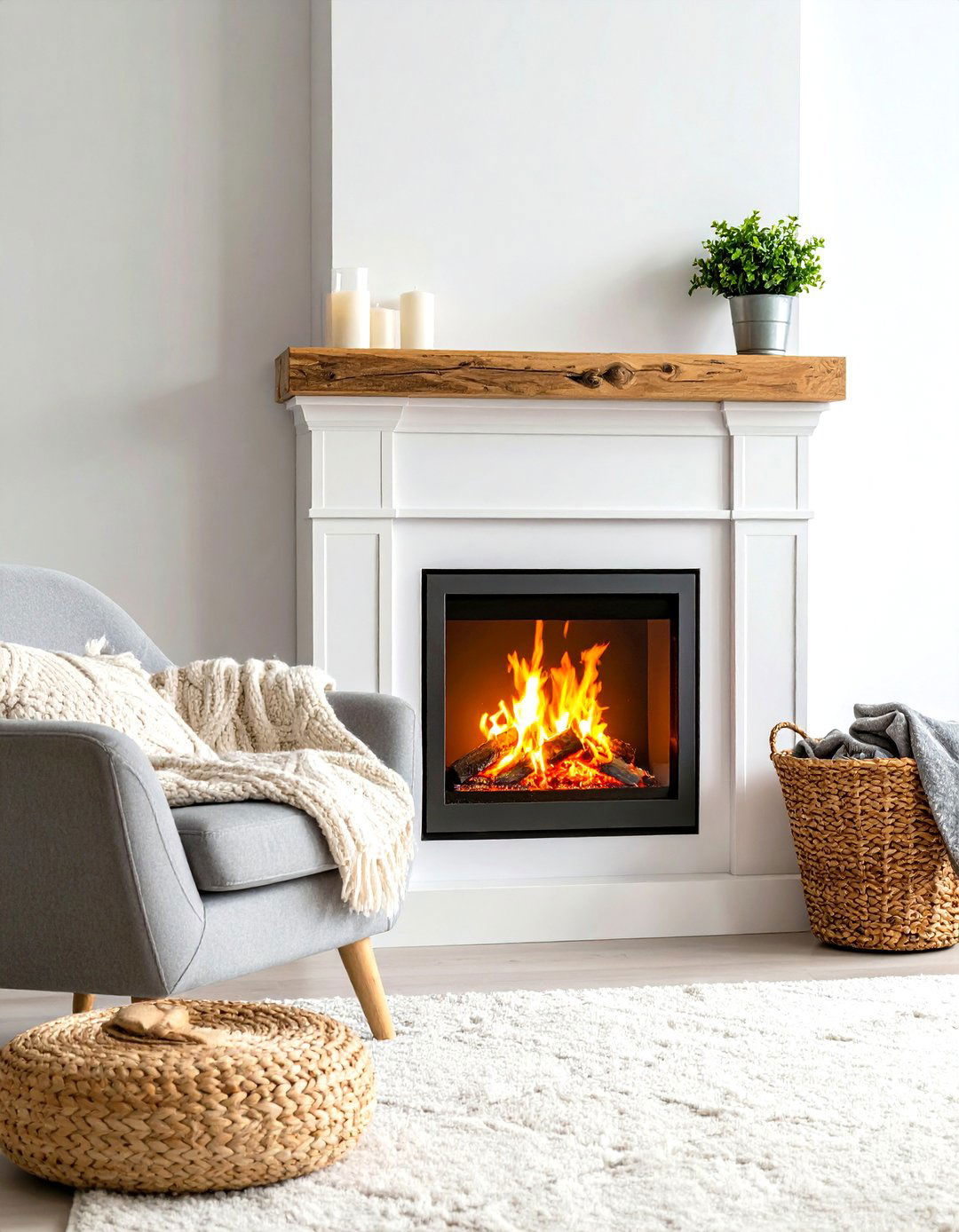 The Cozy Fireside Alternative - 30 living room corner ideas