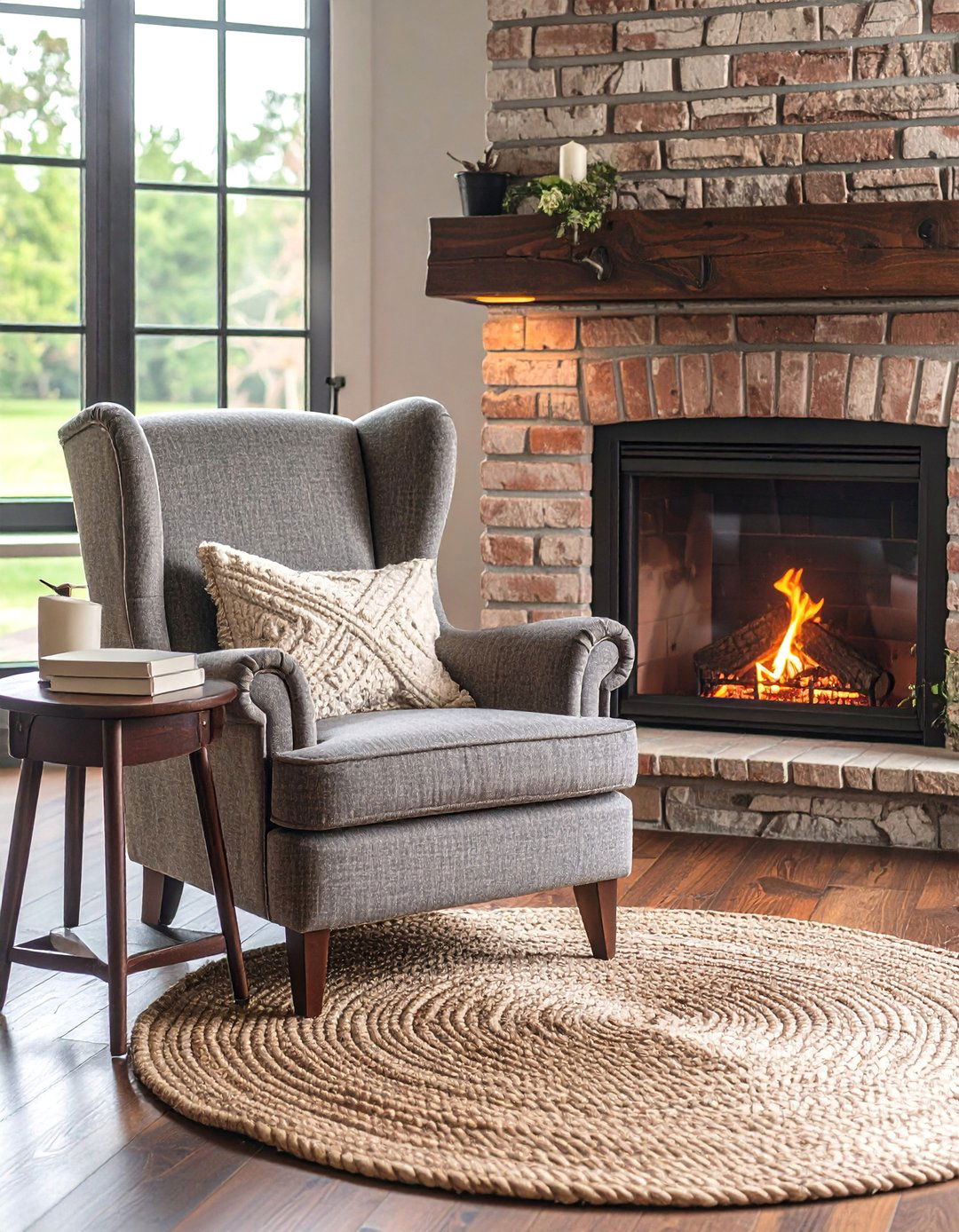 The Cozy Fireside Reading Nook - 30 1940s interior design ideas