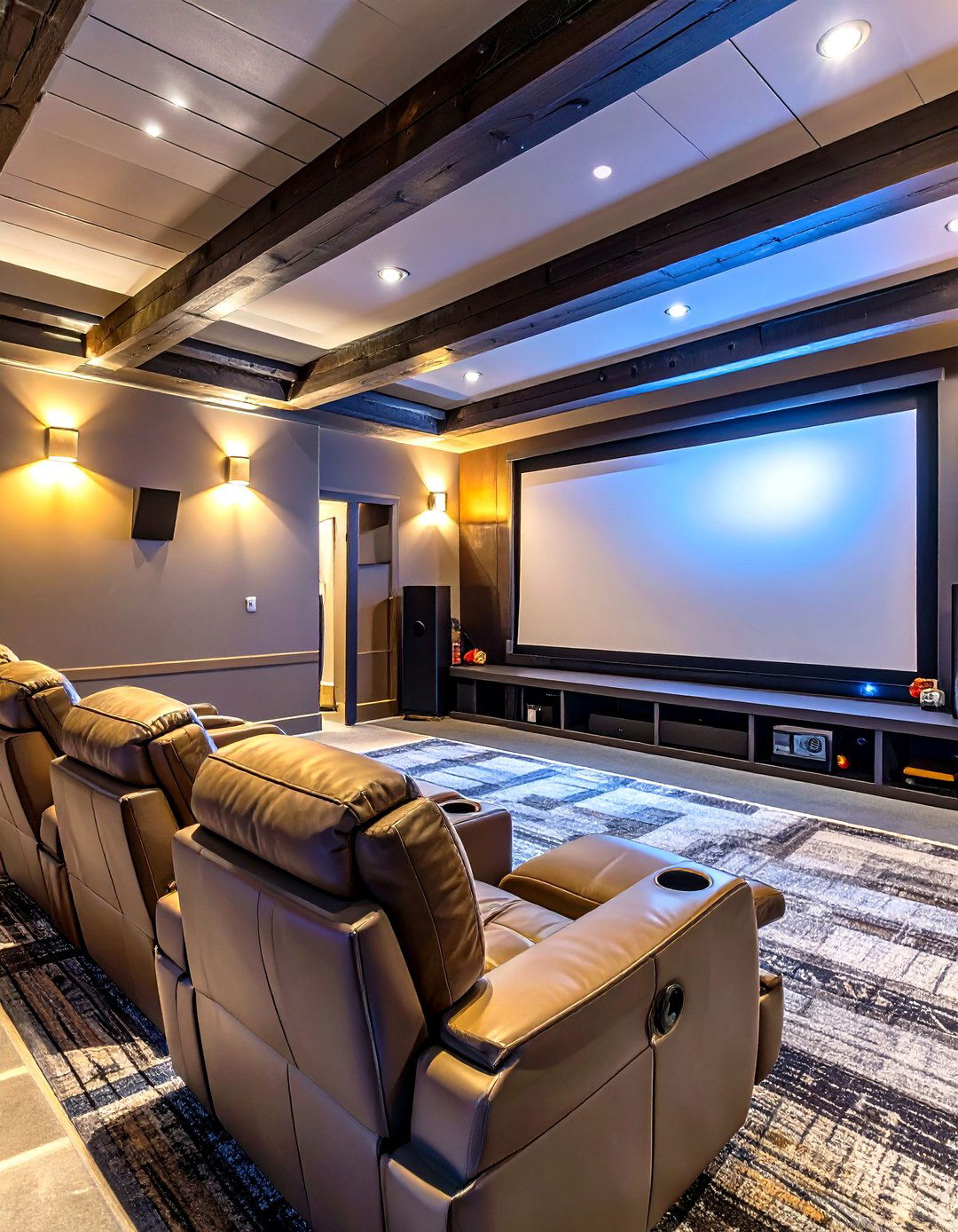 The Cozy Home Theater - 30 garage hangout ideas