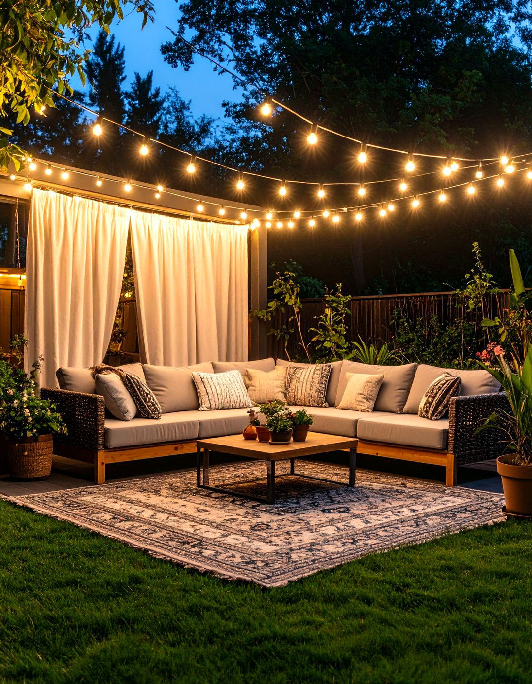 The Cozy Outdoor Living Room - 30 backyard ideas for small yards