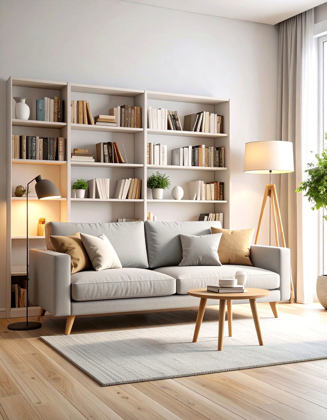 The Cozy Reading Nook - 30 grey sofa living room ideas