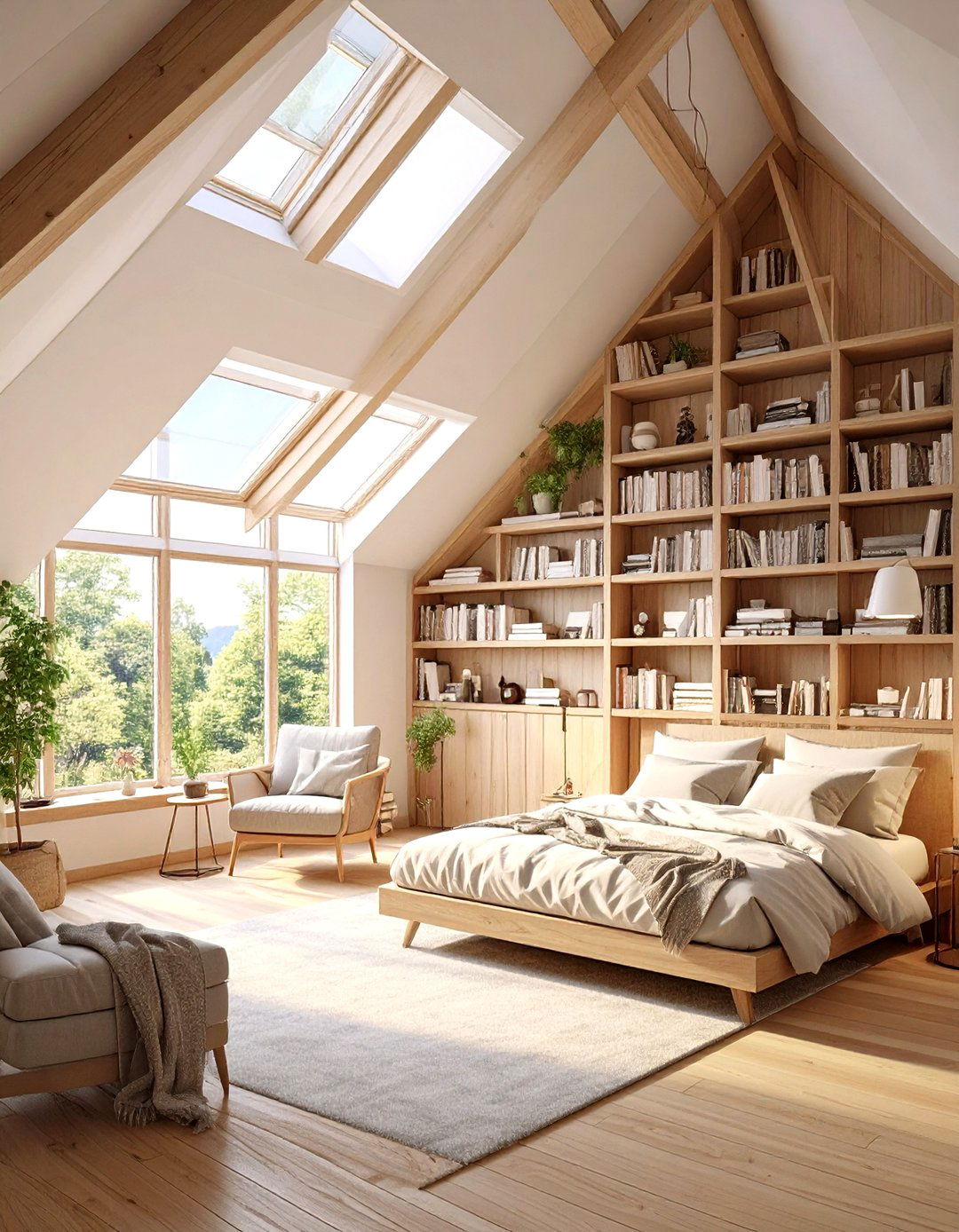 The Cozy Reading Nook Bedroom - 30 low sloped ceiling bedroom ideas