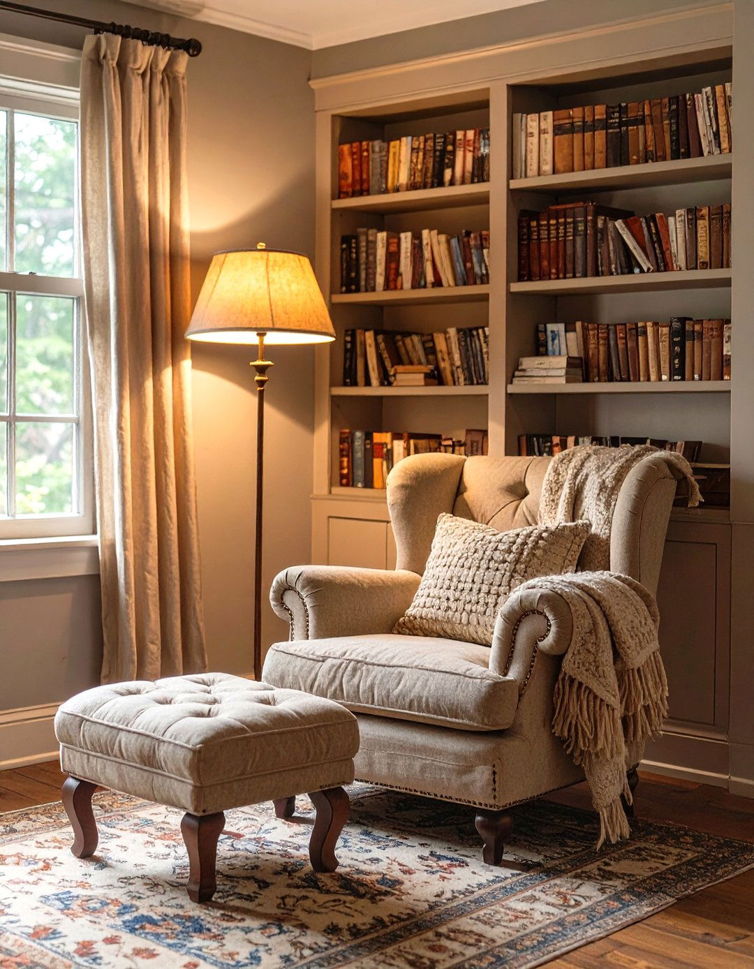 The Cozy Reading Nook Cottage Corner - 30 cottage living room ideas