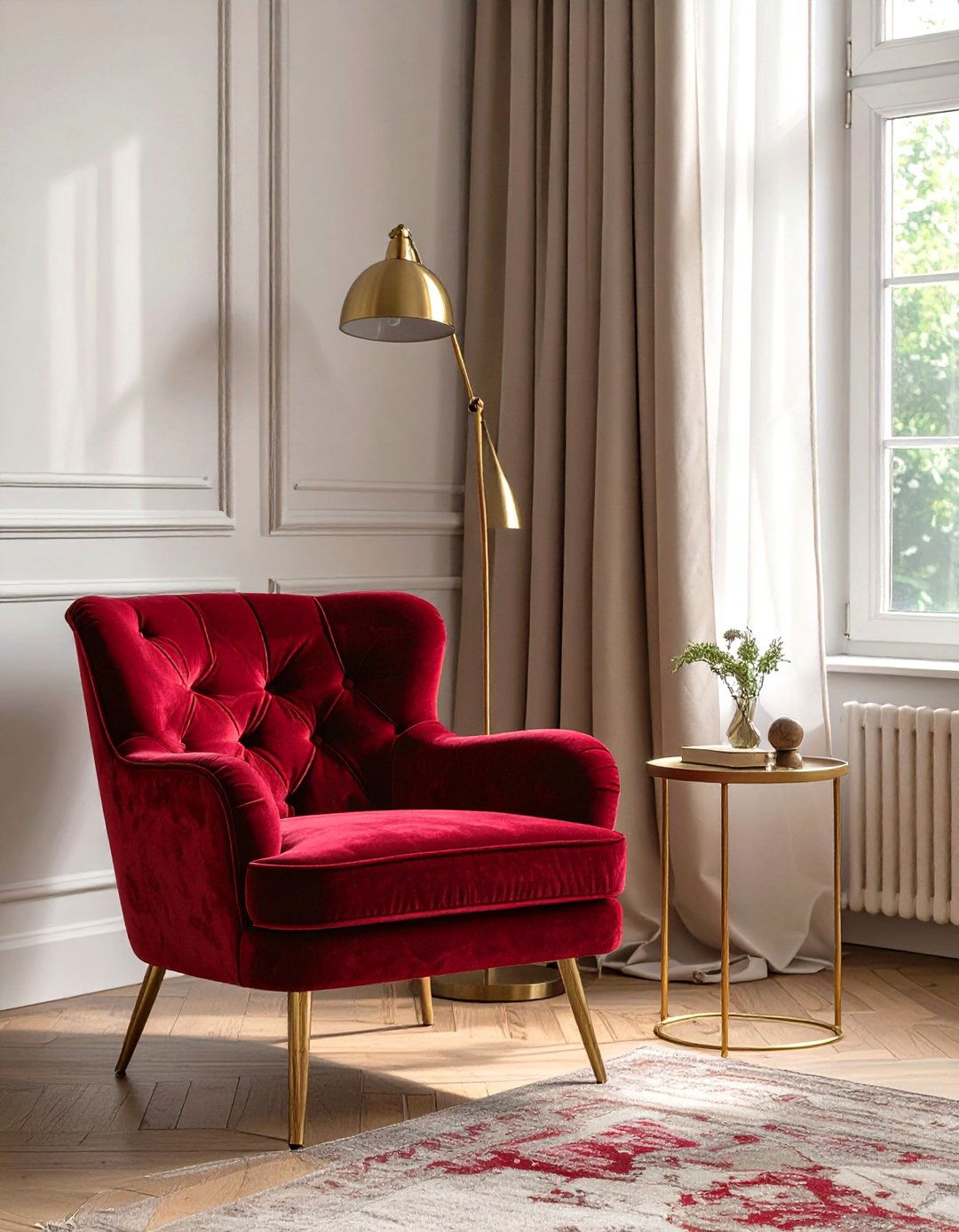 The Cozy Reading Nook with Velvet Charm - 30 modern french interior design ideas