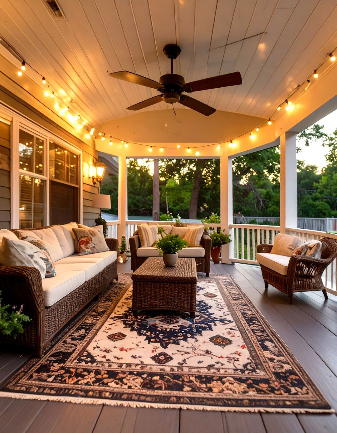 The Cozy Screened In Porch - 30 mobile home front porch ideas