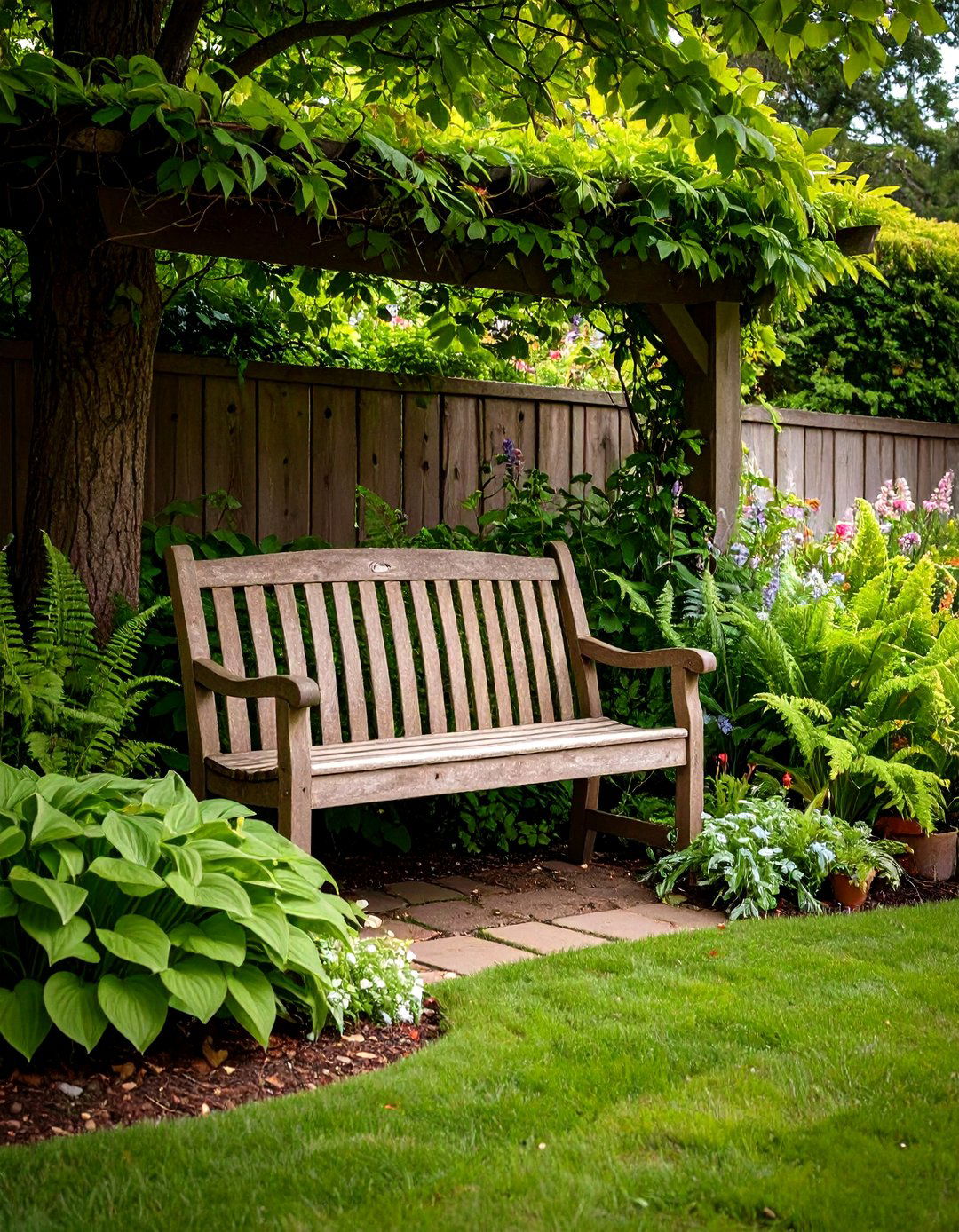 The Cozy Side Yard Reading Nook - 30 farmhouse landscaping ideas