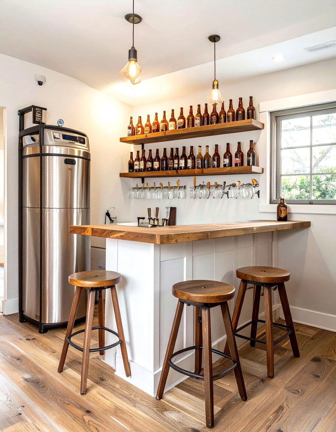 The Craft Beer Tasting Nook Man Cave - 30 tiny small man cave ideas