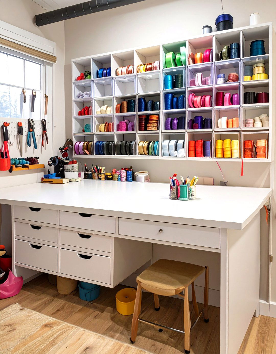 The Crafters Dream Garage Workbench - 30 garage work bench ideas