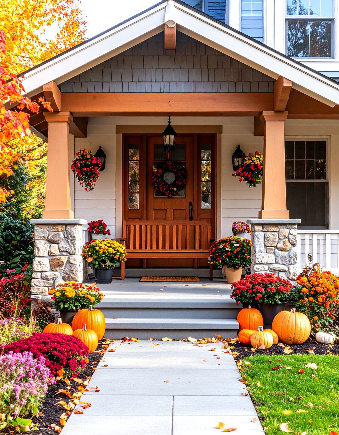 The Craftsman Bungalow Front Porch - 30 front porch deck ideas