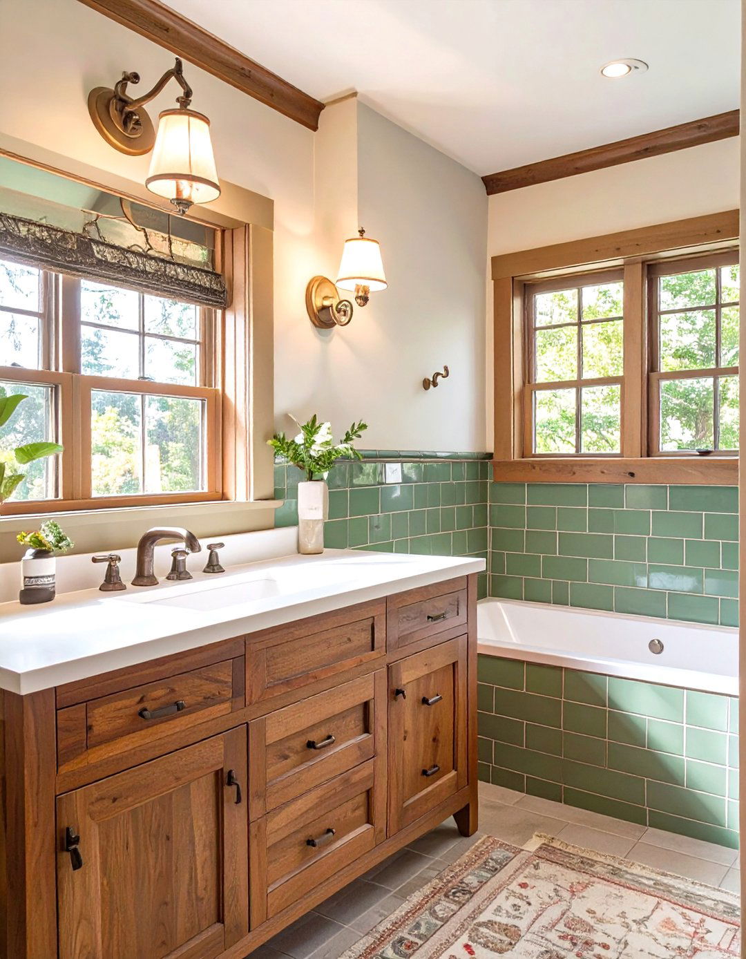 The Craftsman Style Bathroom - 30 classic bathroom design ideas