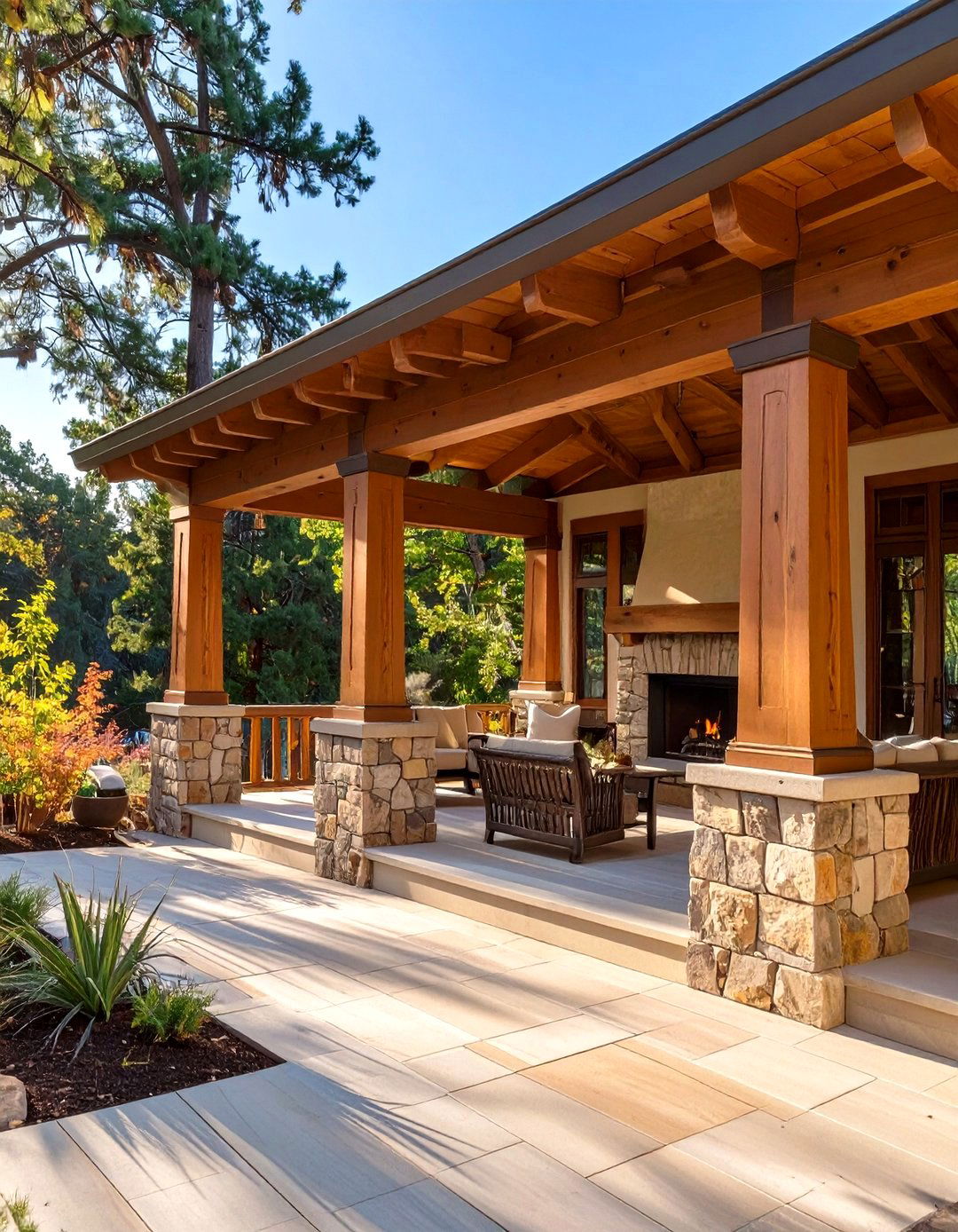 The Craftsman Style Covered Deck - 30 deck enclosure ideas
