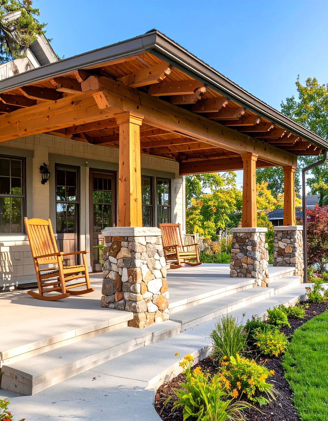 The Craftsman Style Covered Porch - 30 covered patio extension ideas