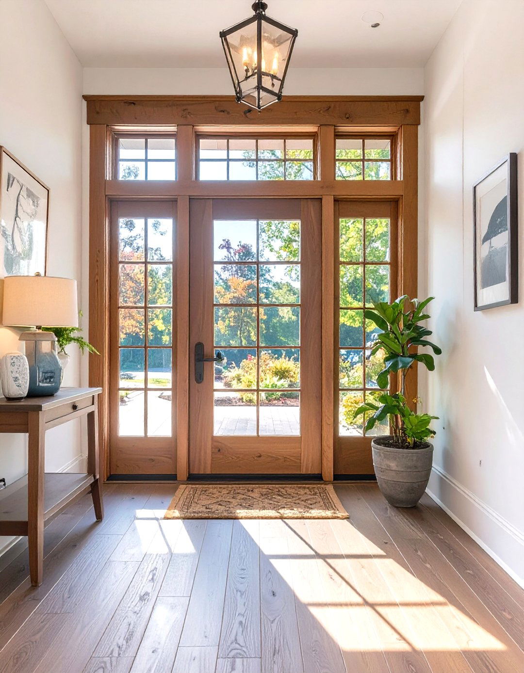 The Craftsman Style Entryway - 30 interior design with natural light ideas