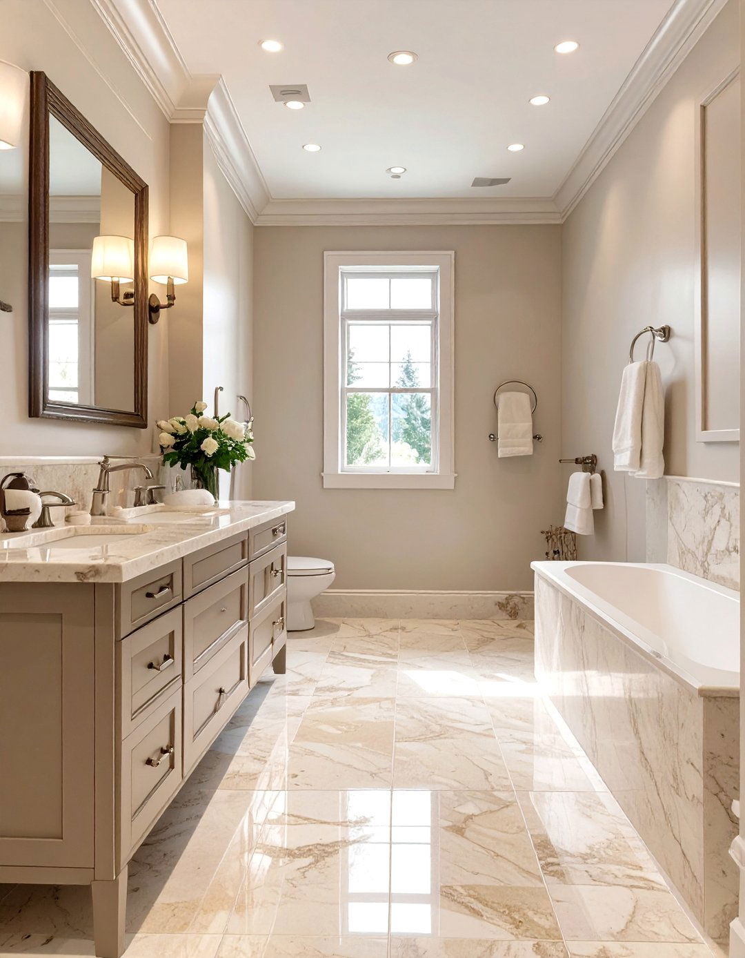 The Creamy Cashmere Bathroom - 30 bathroom color ideas 2025