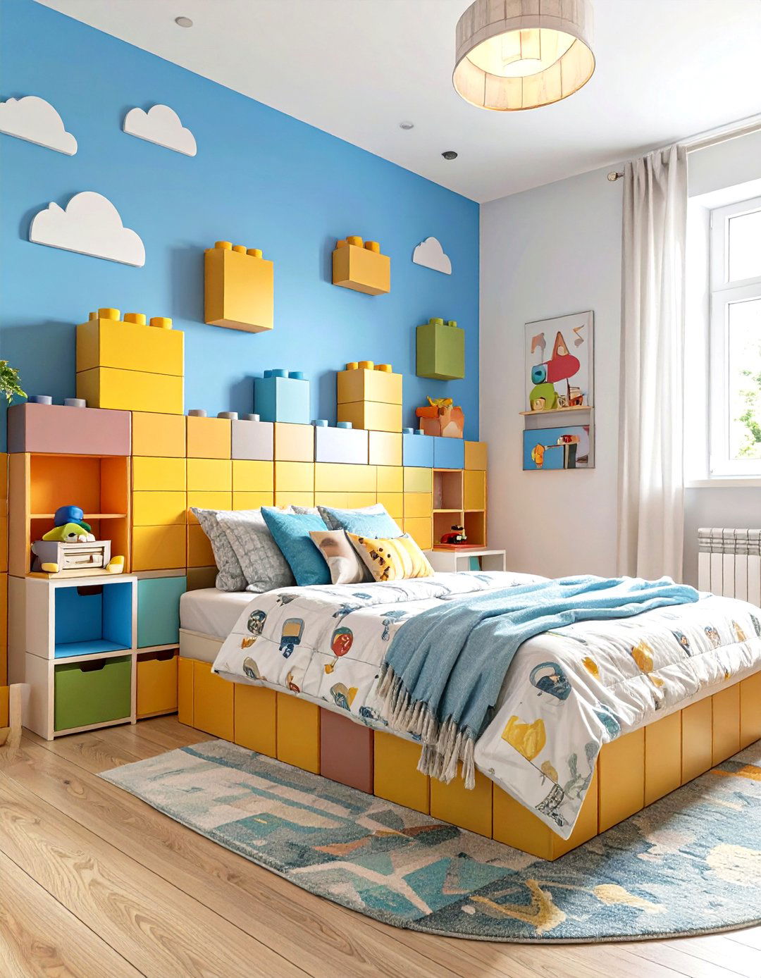 The Creative Builders Block Bedroom - 30 cool boys bedroom ideas