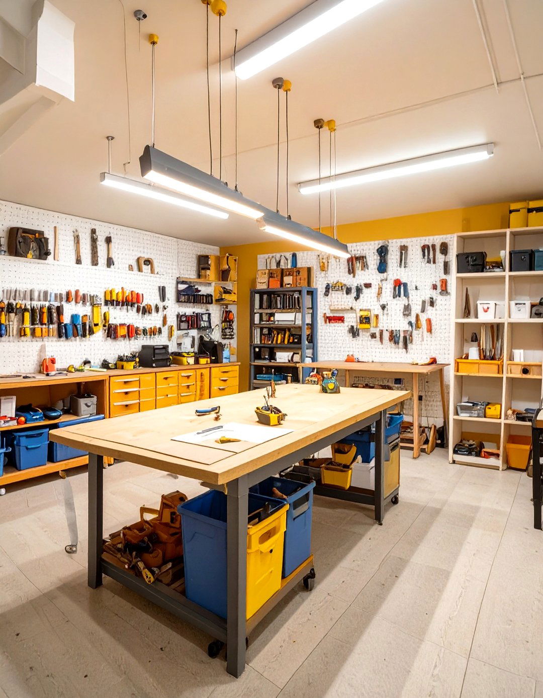 The Creative Craft and Hobby Room - 30 basement remodeling ideas