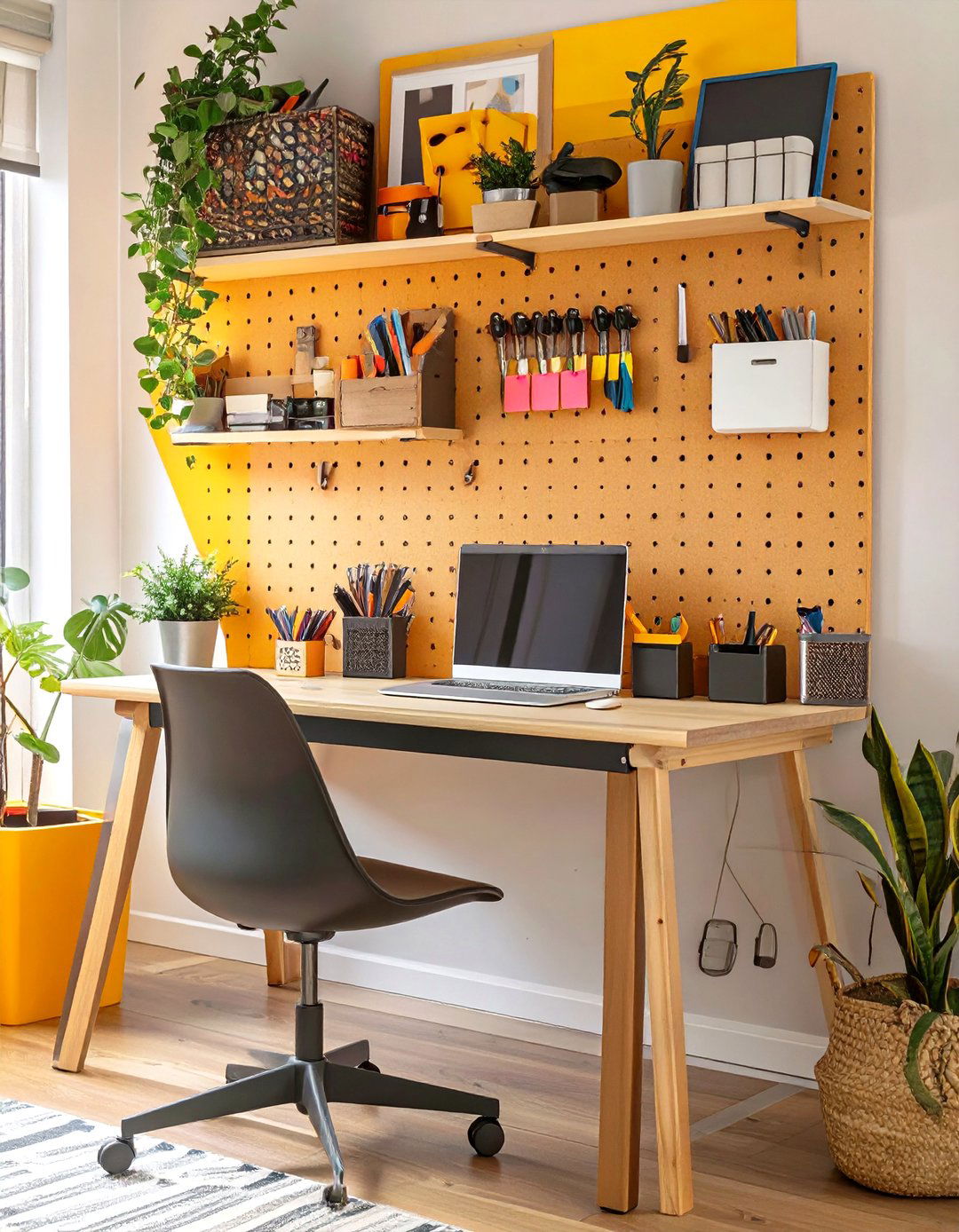 The Creative Pegboard Organizer Office - 30 at home office ideas