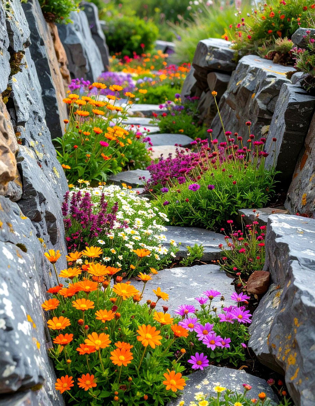 The Crevice Garden - 30 low maintenance small rock garden ideas