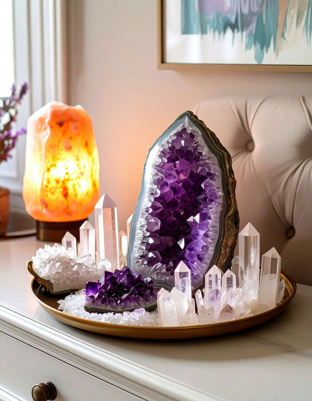 The Crystal Collection Dresser - 30 bedroom dresser top decor ideas