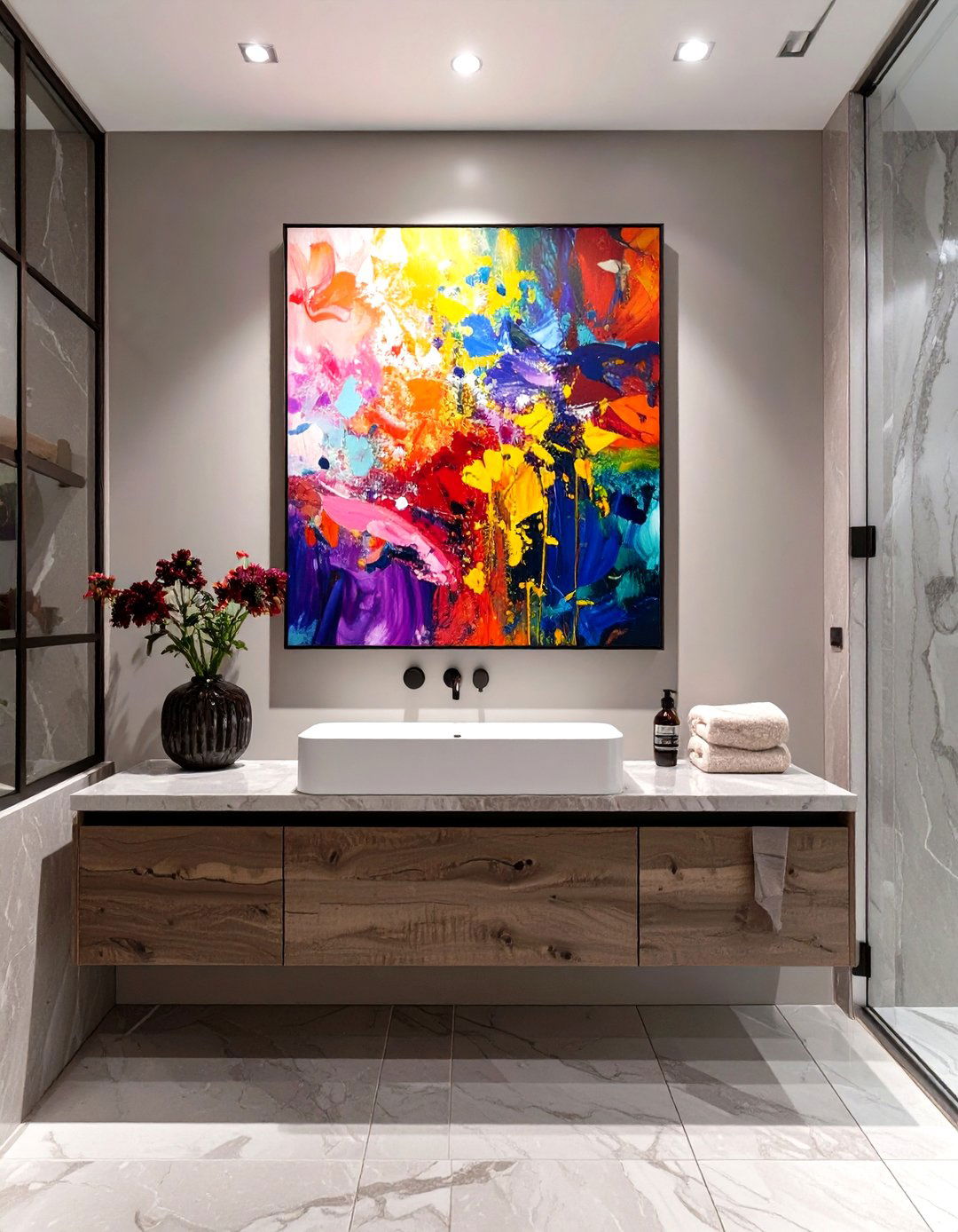 The Curated Art Bathroom - 30 luxury bathroom ideas