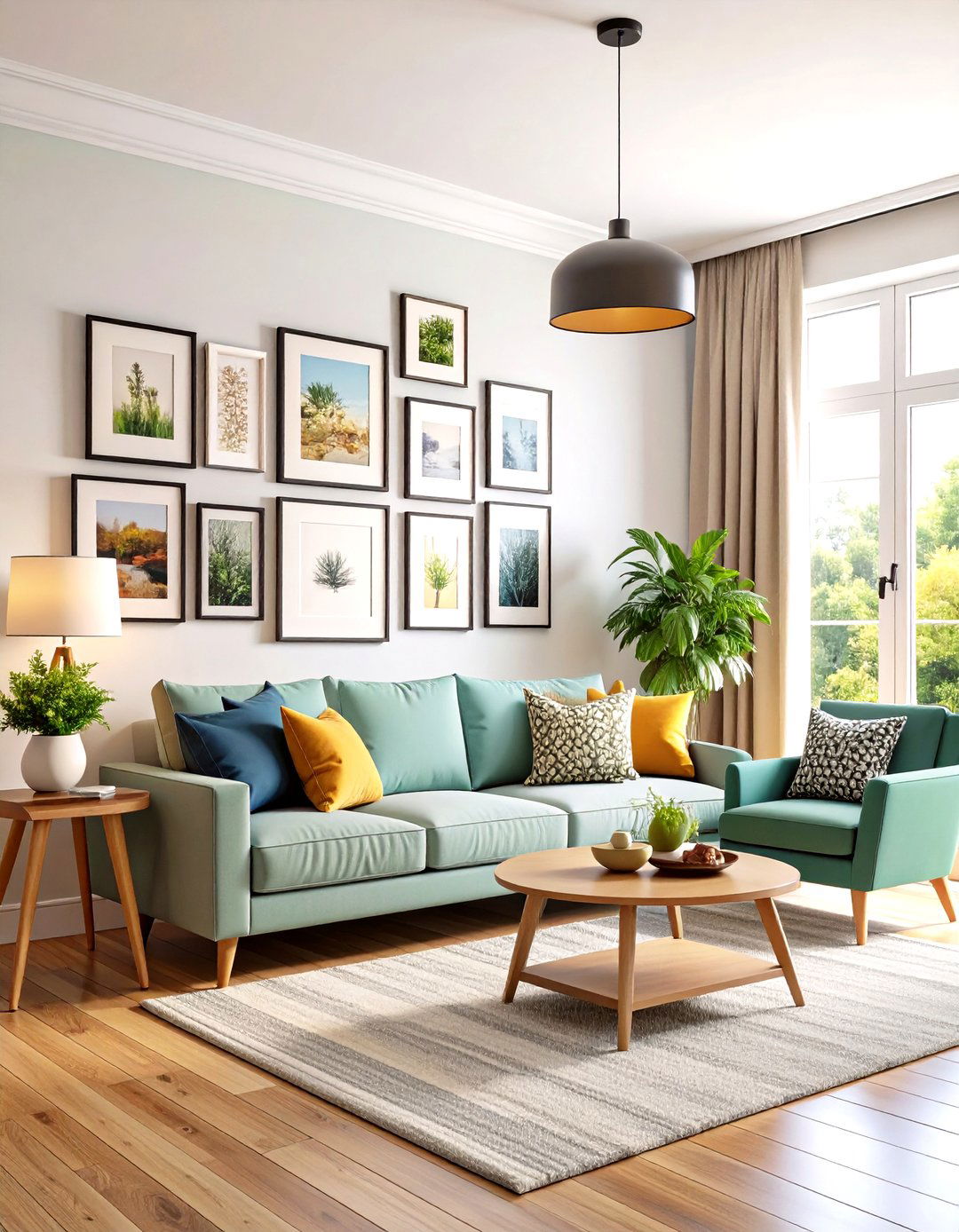 The Curated Family Photo Gallery Wall - 30 family room wall decor ideas