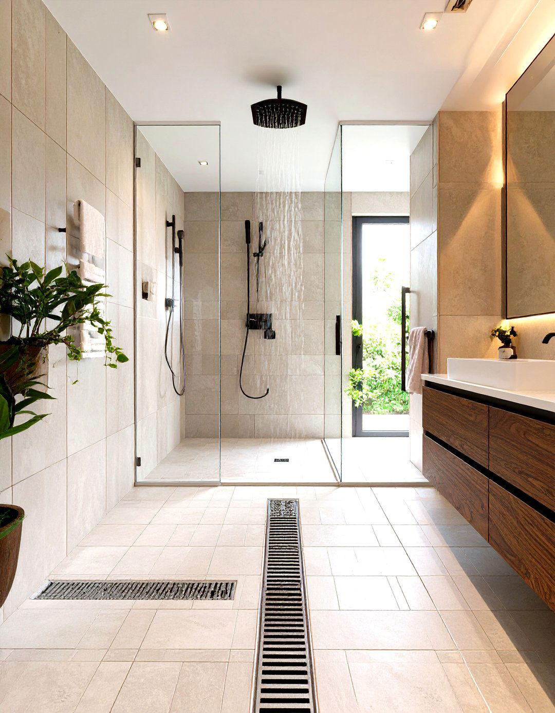 The Curbless Wet Room Concept - 30 doorless walk-in shower ideas