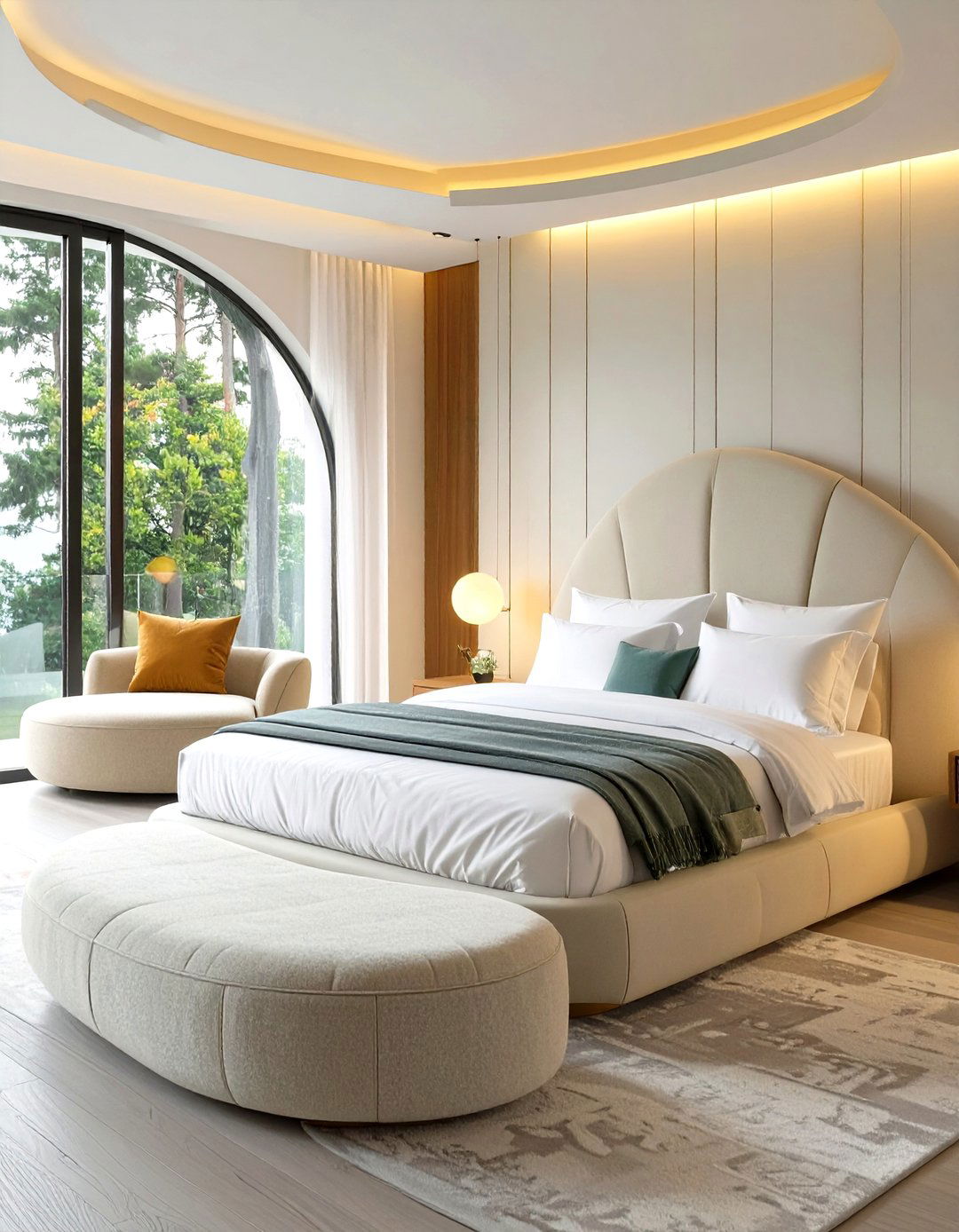 The Curved Furniture Bedroom - 30 master modern luxury bedroom design ideas