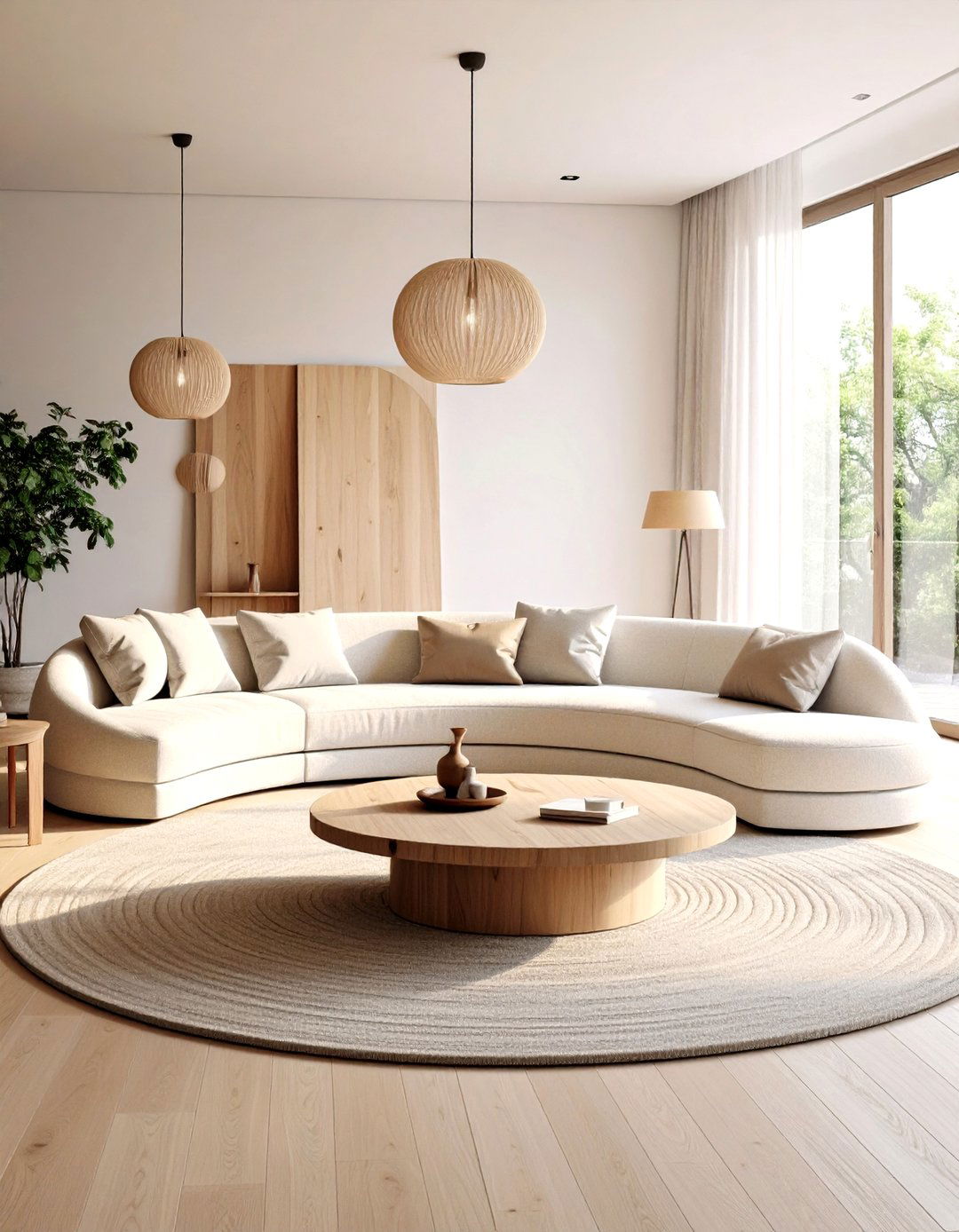 The Curved Furniture Soft Living Room - 30 living room ideas for small spaces