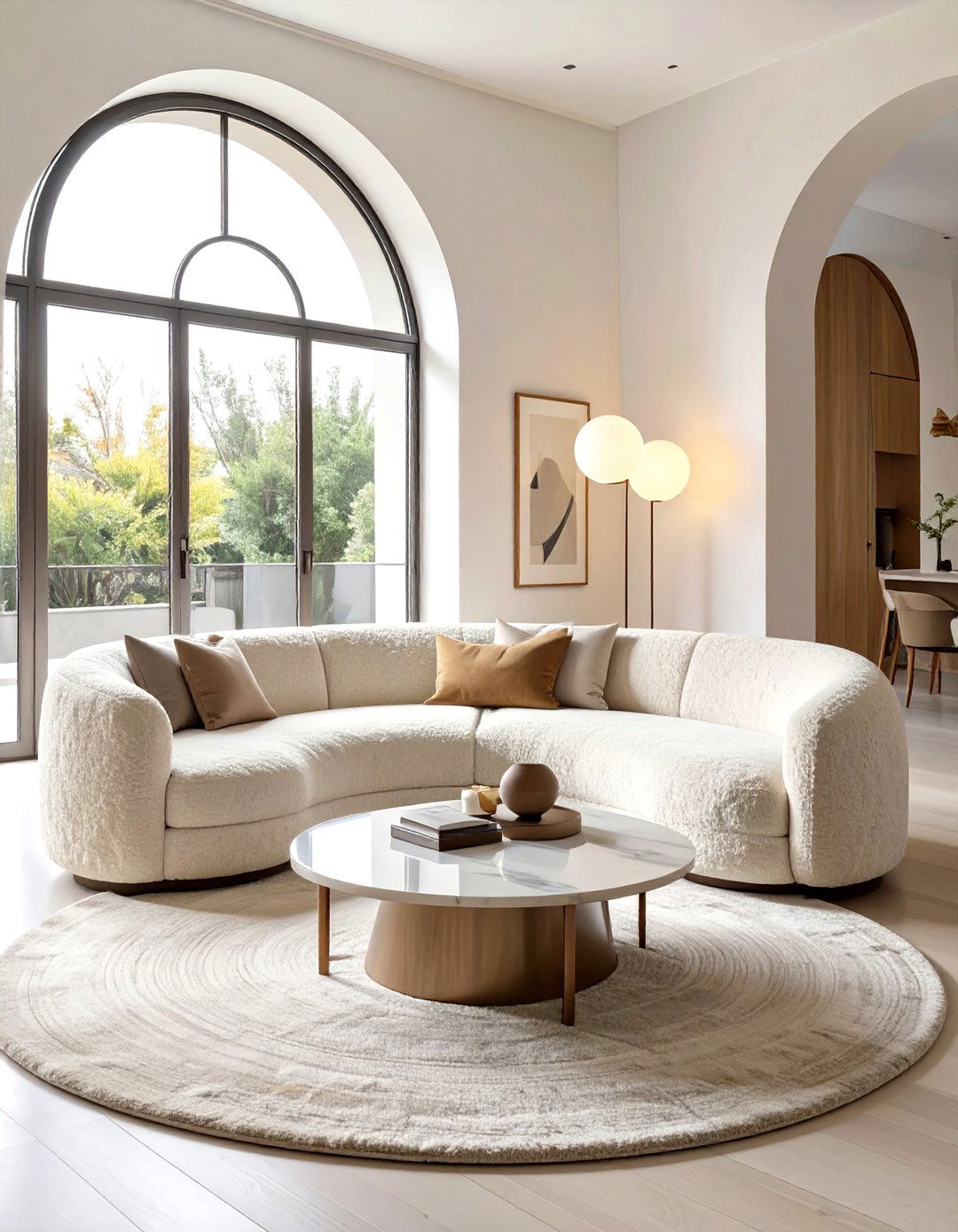 The Curved Furniture Trend - 30 contemporary home design ideas