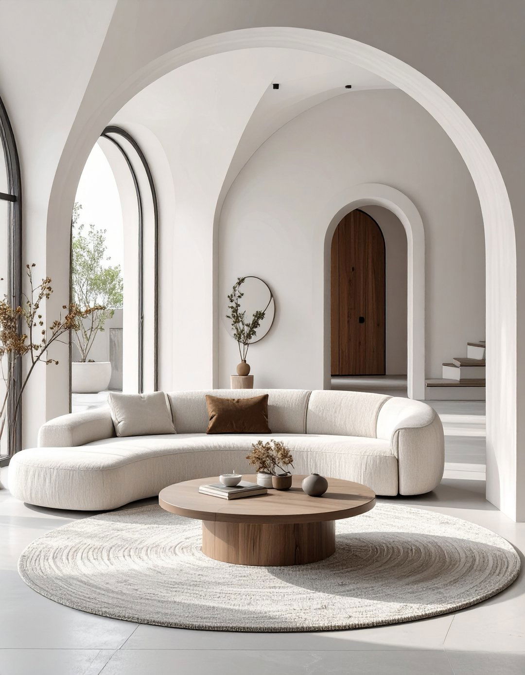 The Curved Lines Minimalist Living Area - 30 minimalist interior design ideas