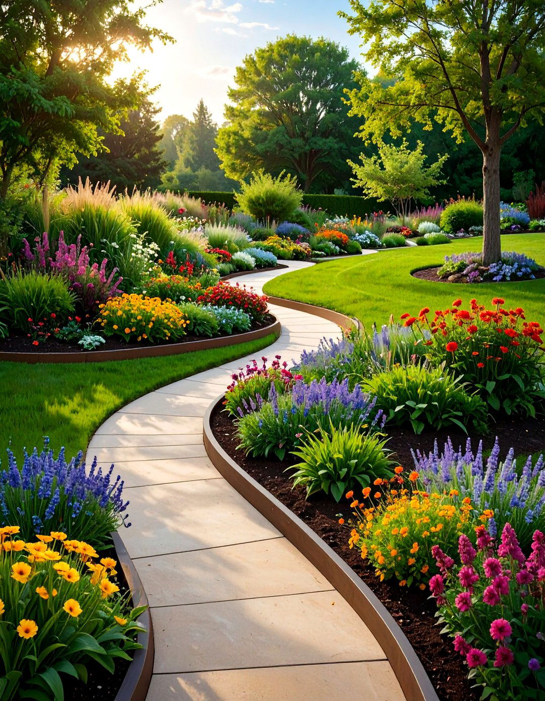 The Curved Serpentine Raised Garden - 30 ai raised garden design ideas