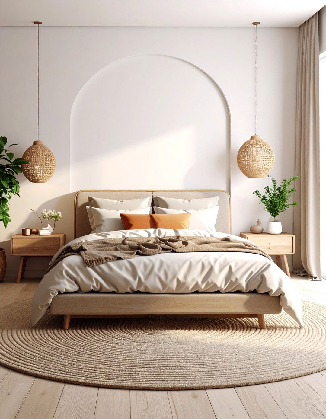 The Curved Silhouettes Bedroom - 30 2025 bedroom trends