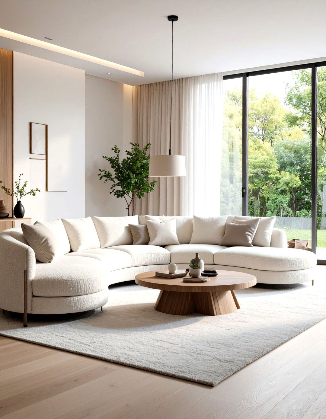 The Curved Sofa Statement - 30 living room seating ideas