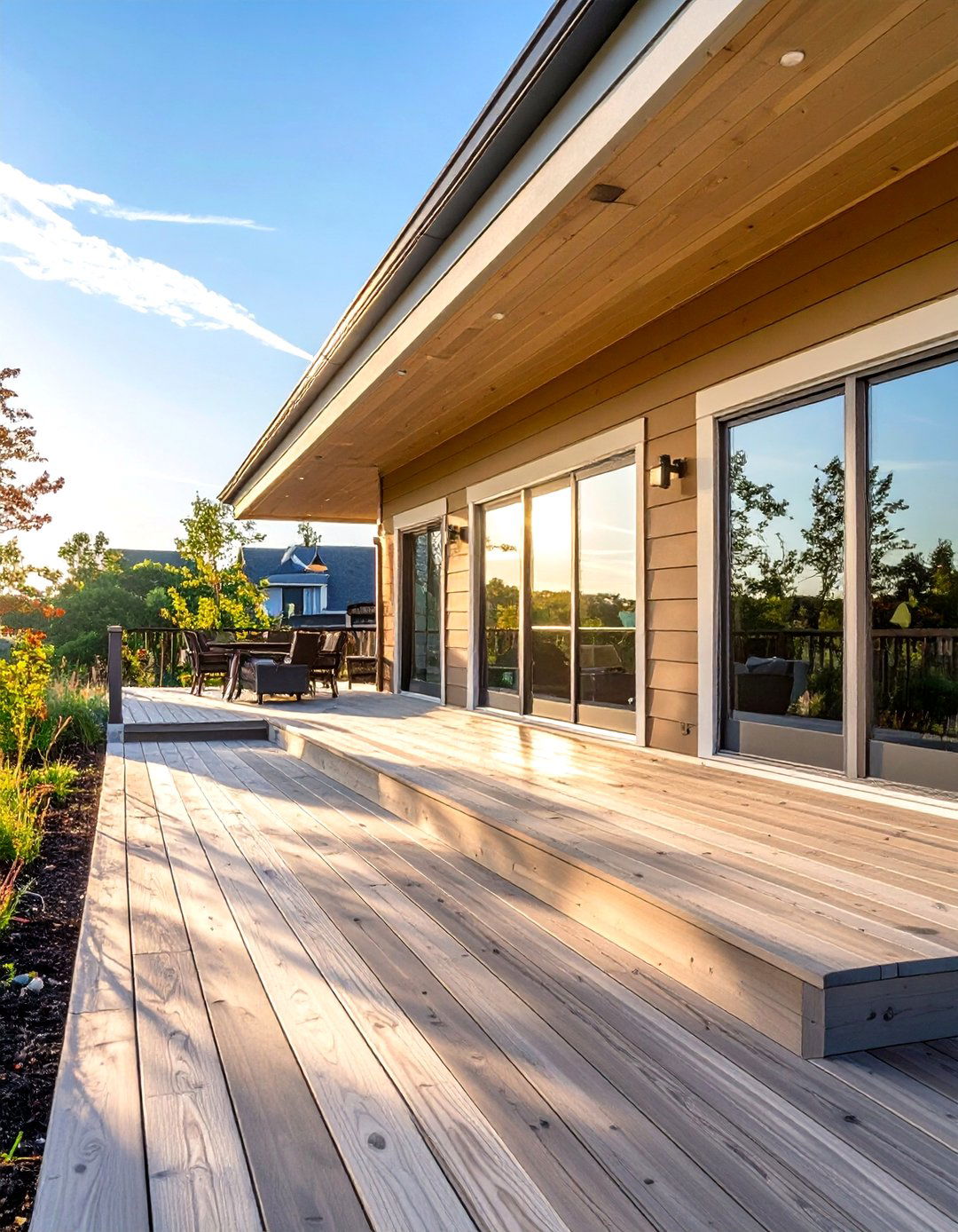 The Curvy Deck Illusion - 30 cheap deck ideas
