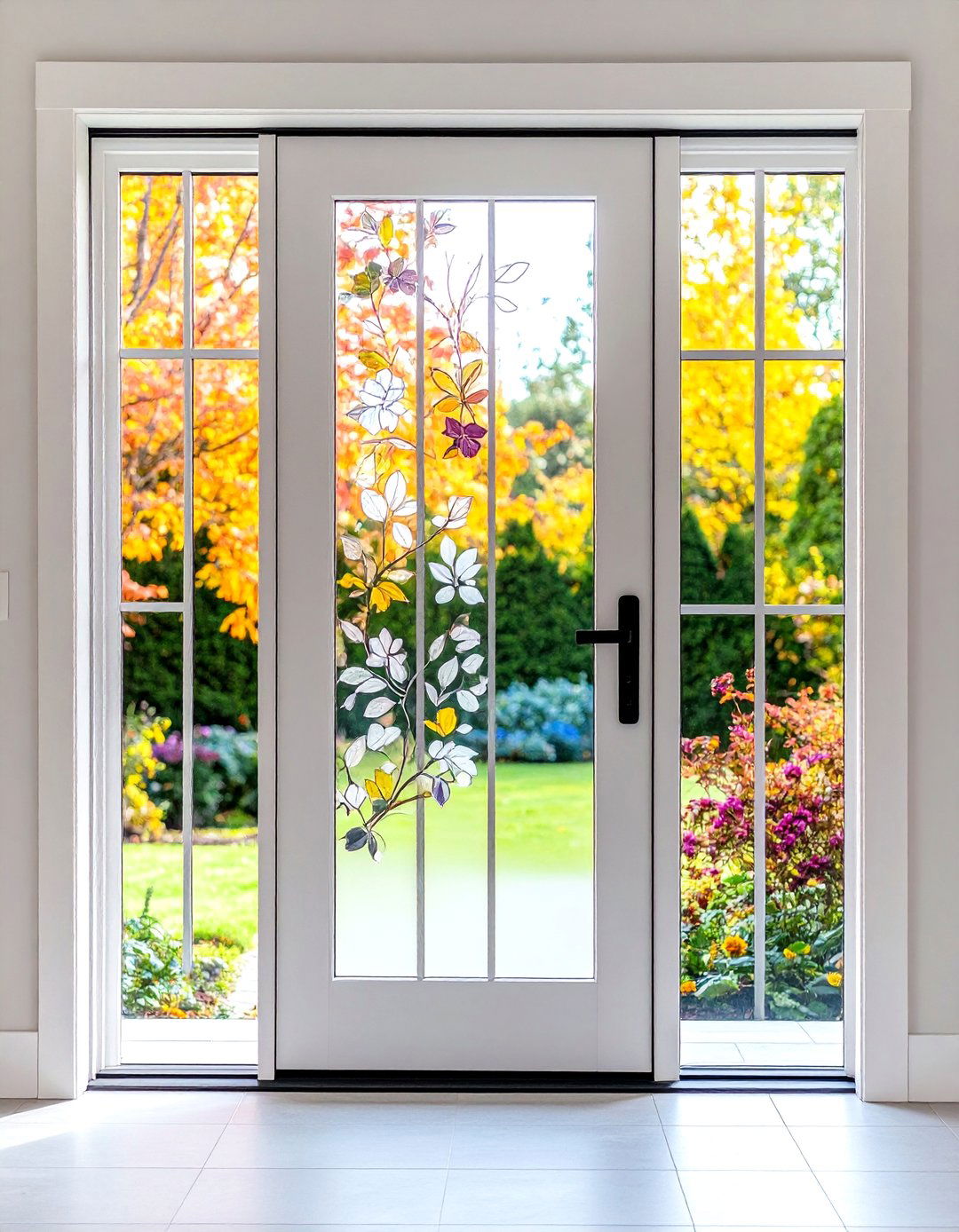 The Custom Etched Glass Door - 30 laundry door ideas