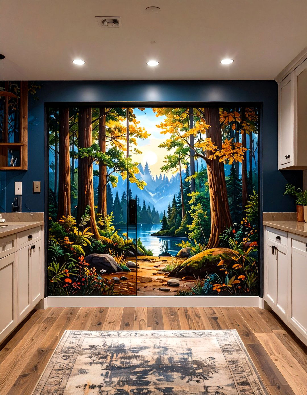 The Custom Mural Basement Door - 30 basement door ideas